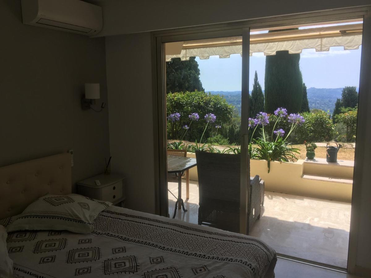 Clim Jardin Et Parking Prive -Piscine Tennis Et Park Vue Mer Grasse Exterior foto